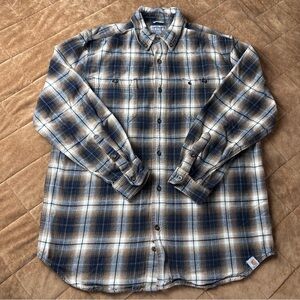 Carhartt Flannel Long Sleeve Shirt Mens Large Relaxed Fit